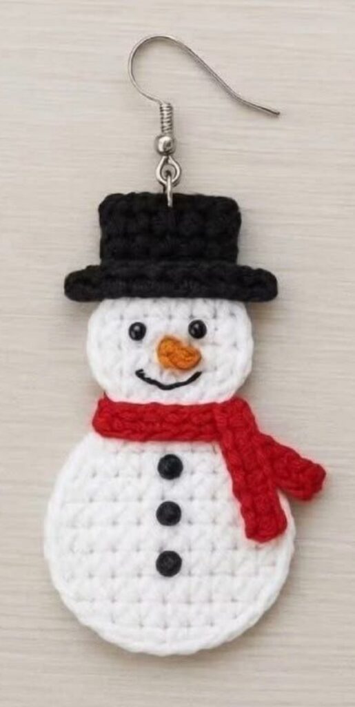 Snowman Ornament Crochet Chart