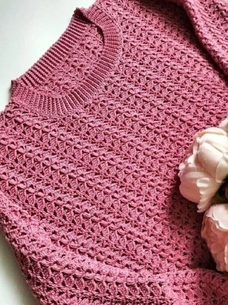 Small Shell Texture Crochet Chart