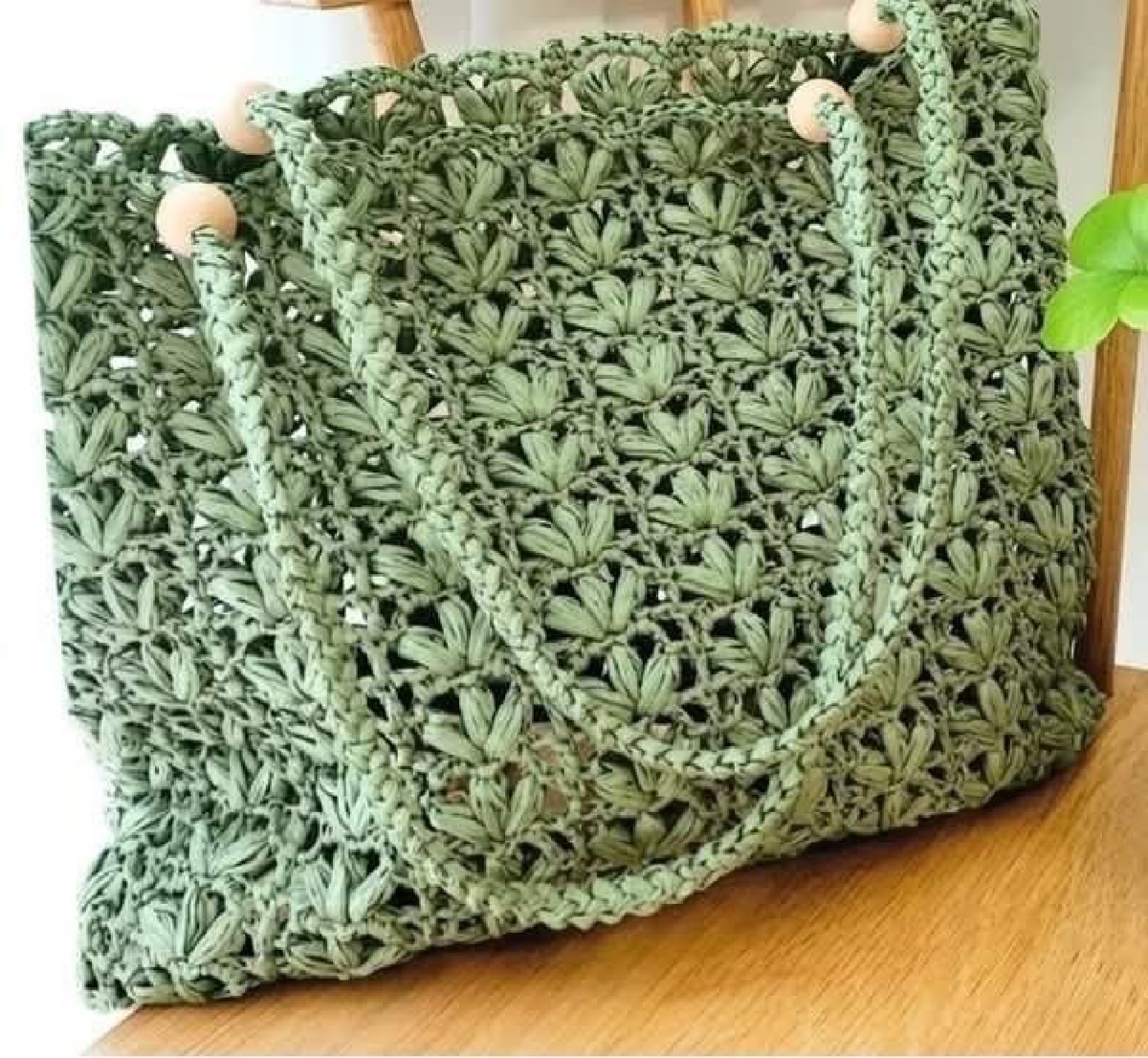 Leaf Puff Bag Crochet Stitch Chart
