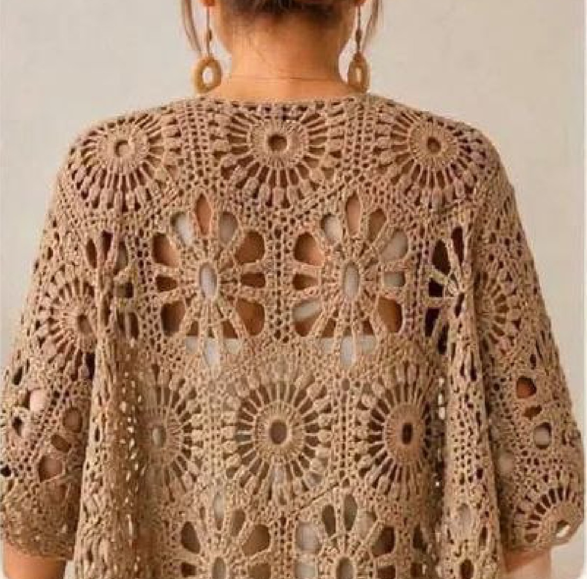 Paired Hexagonal Flower Motifs Crochet Chart