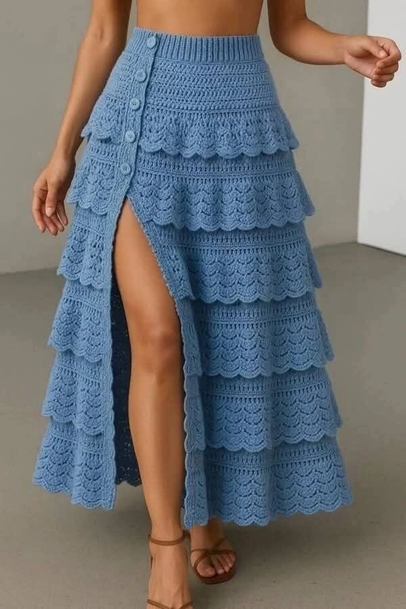 Tiered Skirt and Edging Crochet Charts