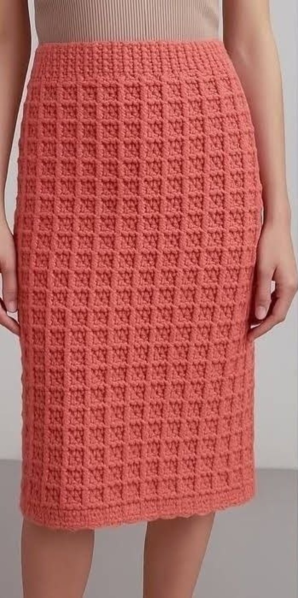 Textured Rib Stitch Crochet Chart