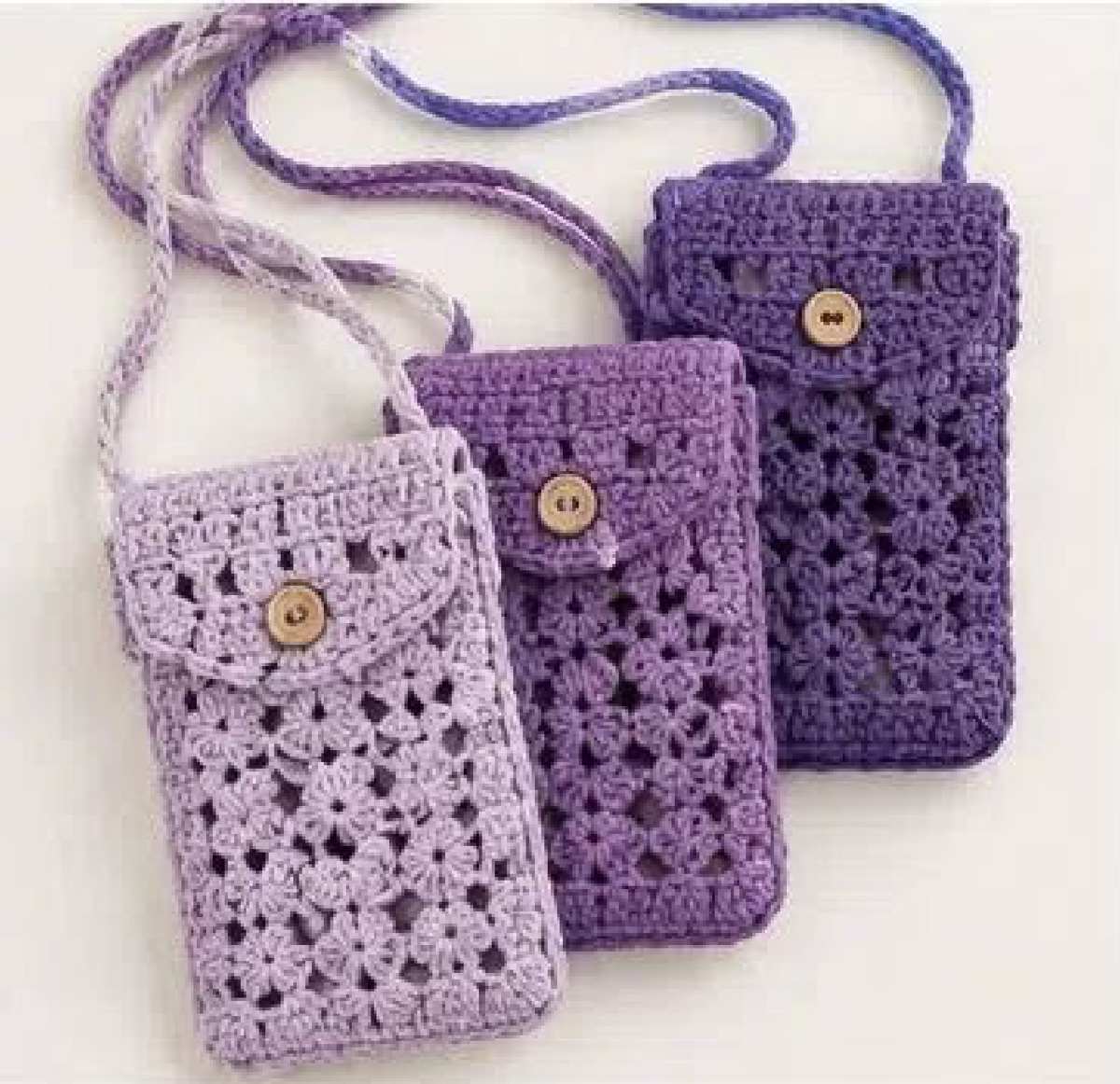 Fan Row Phone Pouch Stitch Crochet Chart