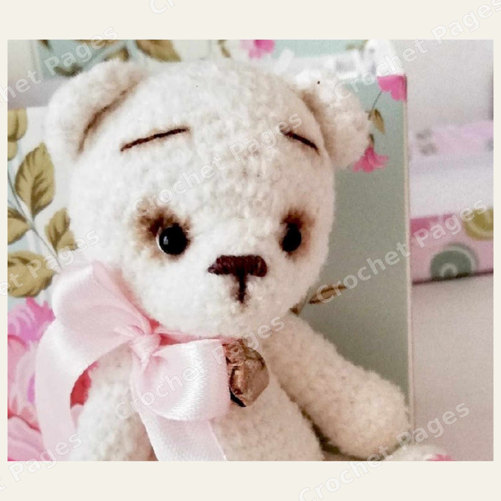 Velour Teddy Bear alternate project view from the included pattern photos