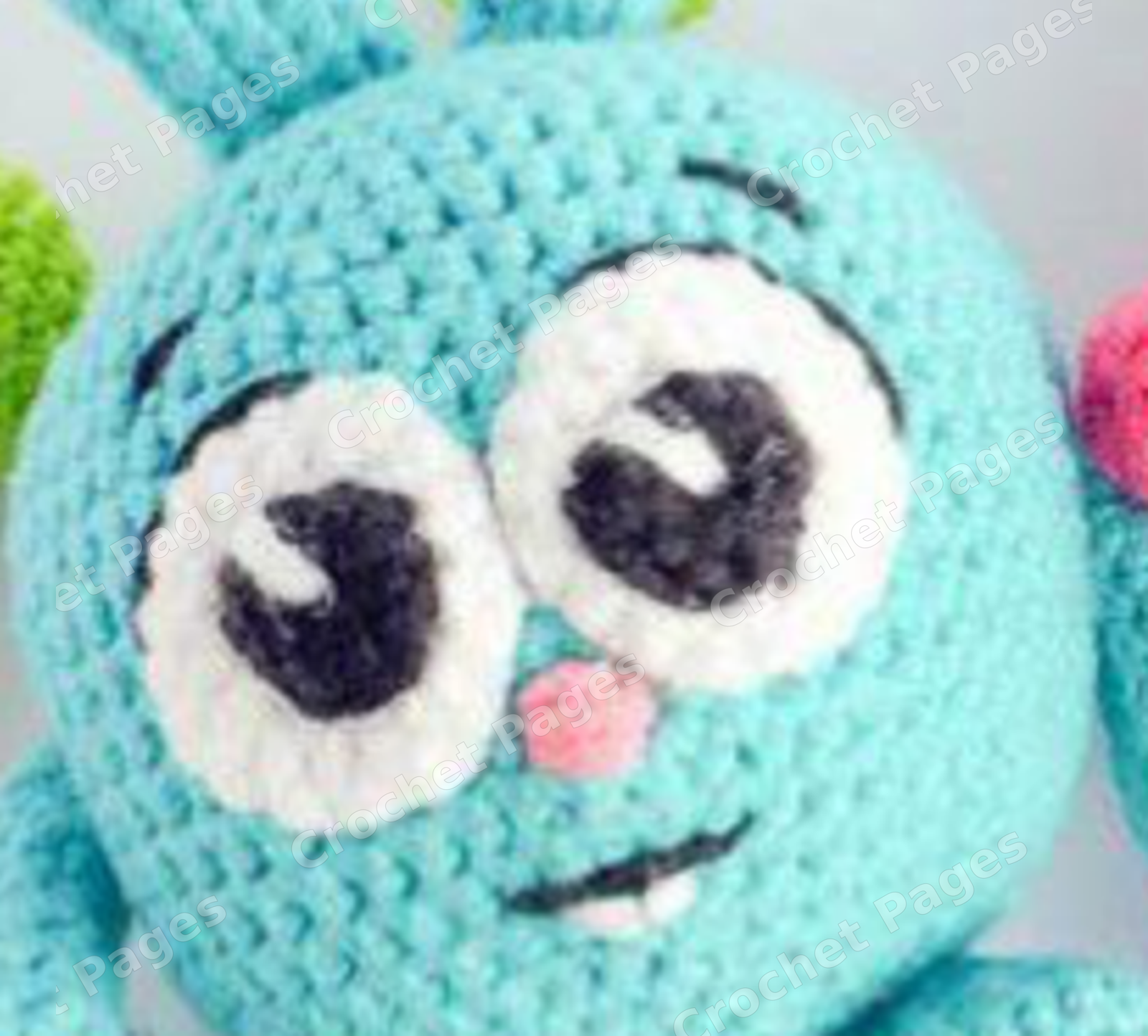 Round Blue Bunny crochet project, gallery view 2