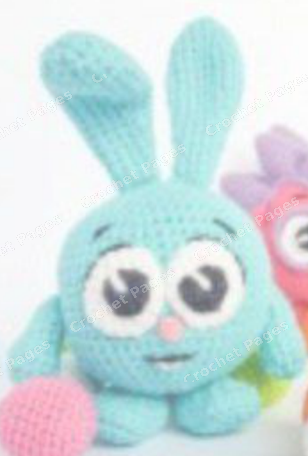 Round Blue Bunny crochet project, gallery view 3