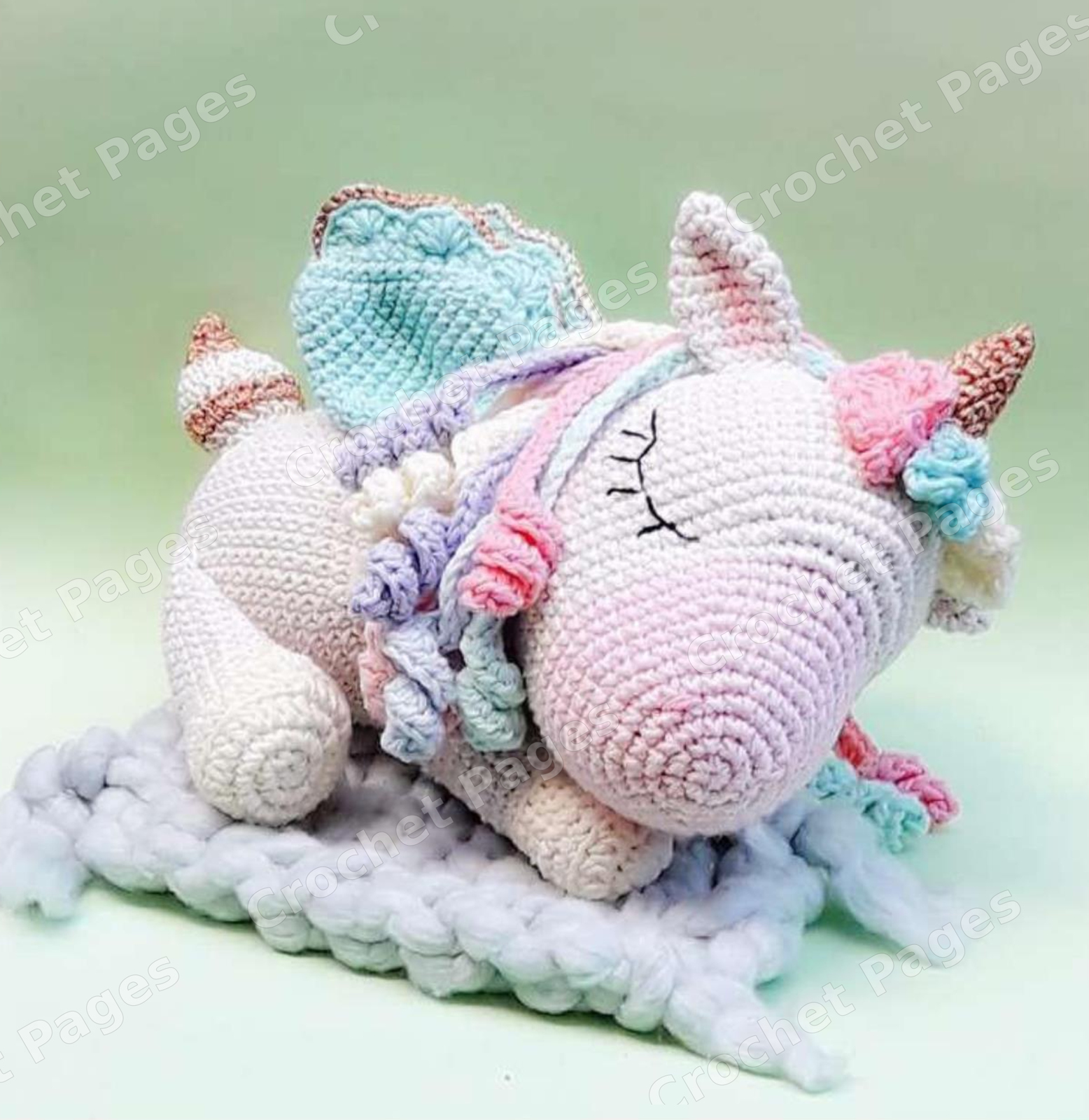 Roxi the Unicorn crochet project, gallery view 2