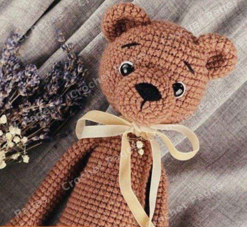 Long Legged Bear crochet project shown in the pattern preview