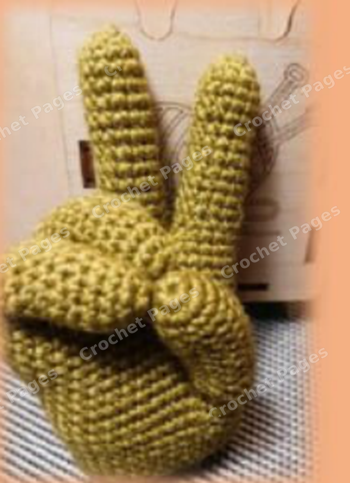 Hand Keychain crochet project, gallery view 3