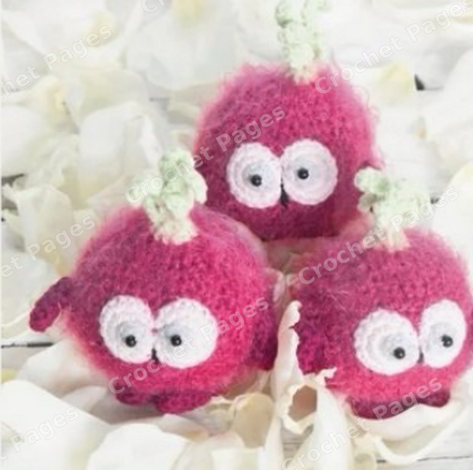 Fluffy Radish crochet project shown in the pattern preview