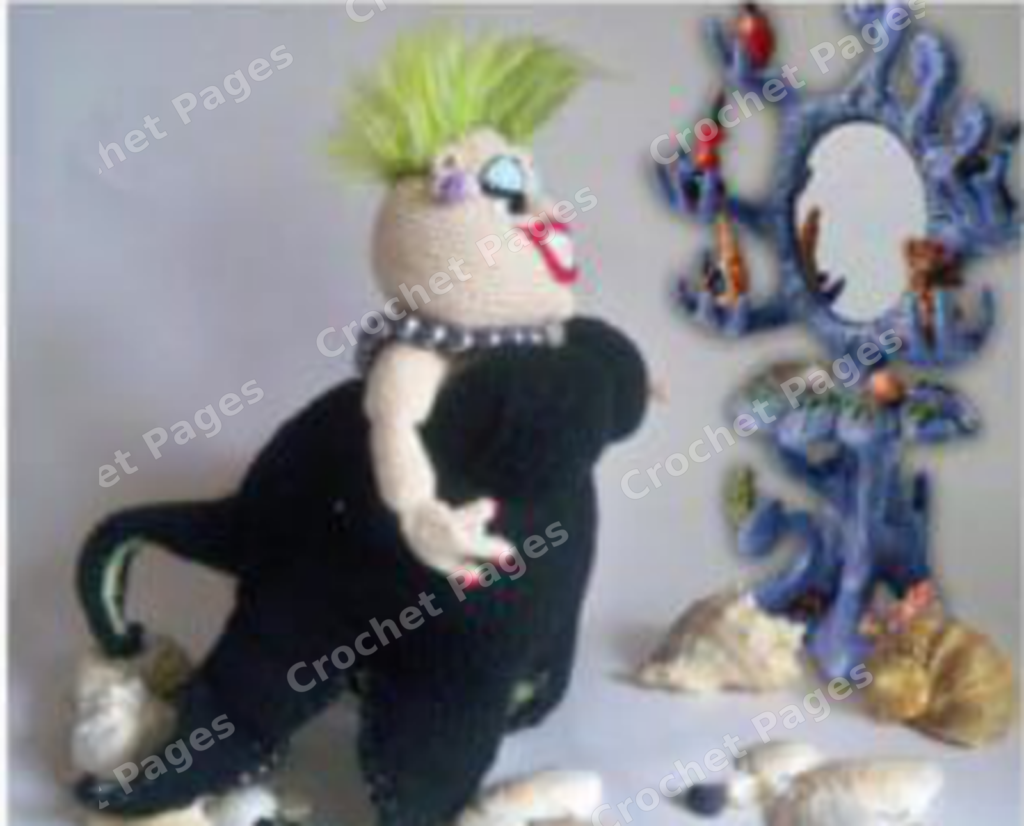 Ursula Sea Witch crochet project shown in the pattern preview
