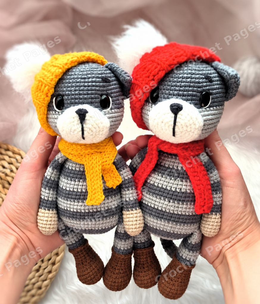Kitty crochet project shown in the pattern preview