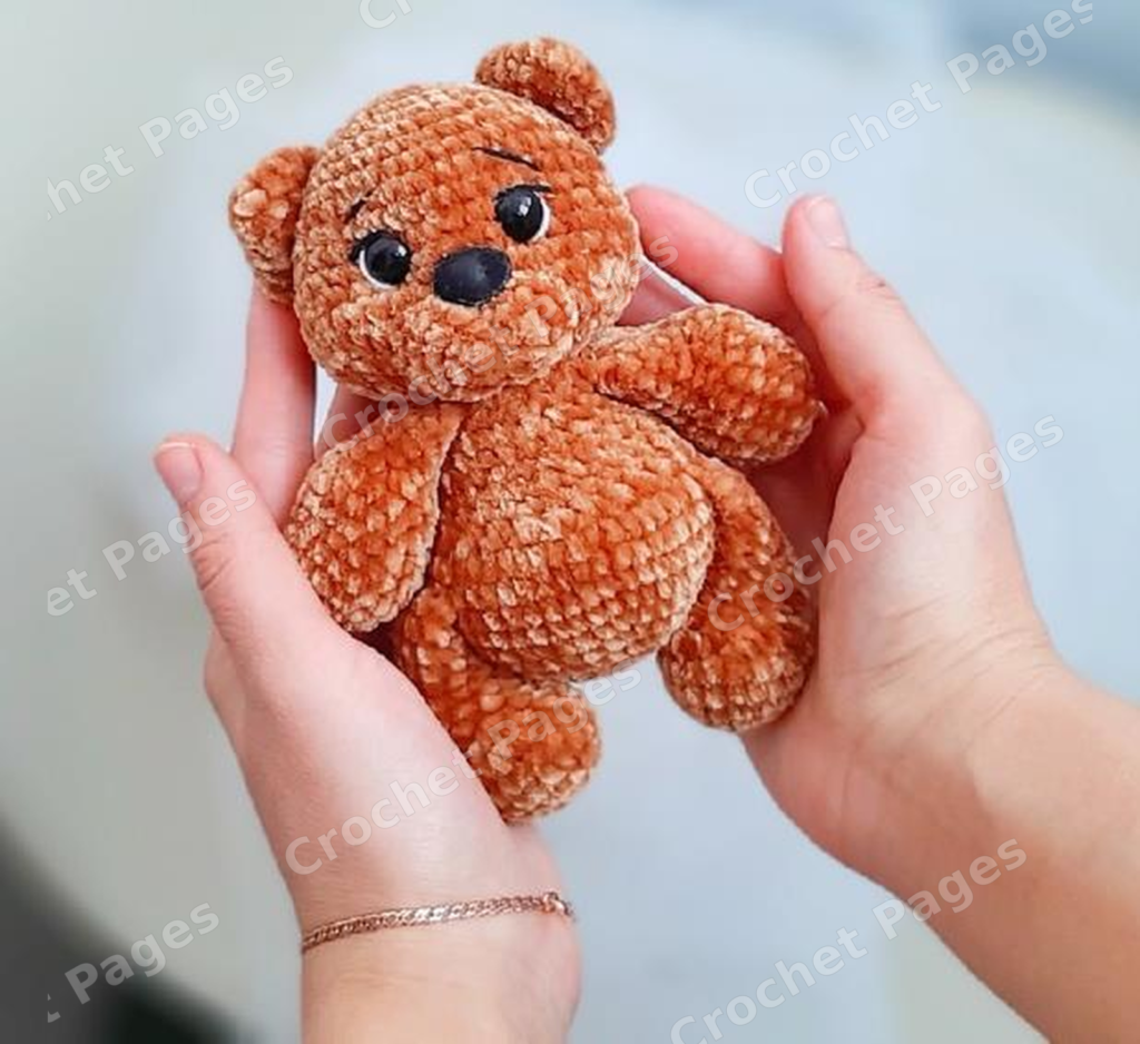 Tiny Bear crochet project shown in the pattern preview